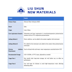 Ether Defoamer 8803 for Emulsion Polymerization Modified Silicone System Good Compatibility Rapid Defoaming