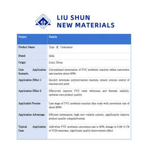 Type-III Terminator for PVC Polymerization Rapid Termination Improve Whiteness & Thermal Stability 200kg Package